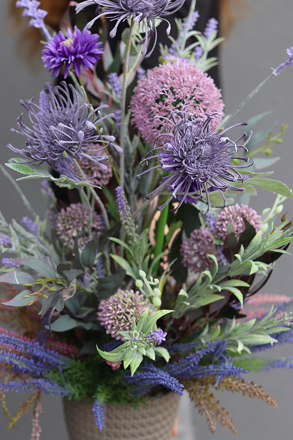 kompozycja kwiatowa, Wrzosowa Aleja, wys.54cm