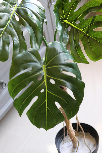 Drzewko Monstera, sztuczne drzewo w doniczce, wys.124cm