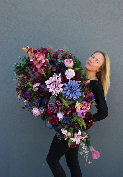 Ronello, efektowna wiązanka nagrobna, dł.88cm