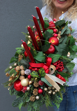 Anna, adwentowy stroik, wys.26x38cm