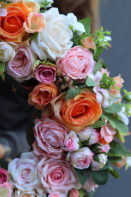 elegancki dekoracyjny wianek na drzwi, Rellina, śr.40cm