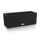 Balconera Cottage, elegancka donica z nawadnianiem, czarna, dł.50cm