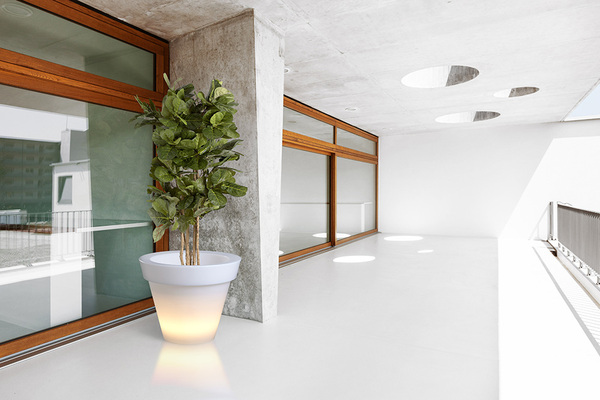 Grande donica podświetlana światło ciepłe, 88x75cm