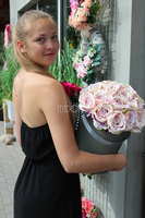 Blanka, kompozycja kwiatowa / bukiet / Flowerbox, wys.38cm