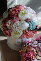 Bella Beauty, zestaw dekoracji kwiatowych, flowerbox & wianek