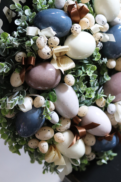 Eggs for Easter, wianek na drzwi wielkanocny, śr.32cm