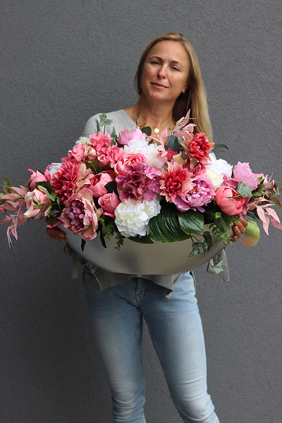 kompozycja kwiatowa Molena, wym.49x95cm 