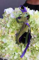 gęsty wianek z zielonej hortensji, Greena, śr.40cm