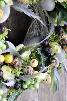 śliczny wielkanocny wianek Sandra, śr.32cm