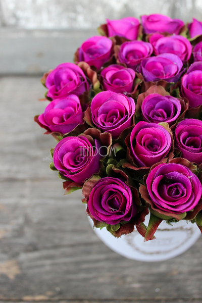 box / bukiet Flowerbox Premium Mercedes, wys.16cm