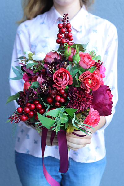 bukiet/dekoracja nagrobna, Telloni, dł.40cm