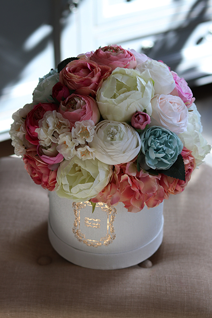 Bella Beauty, zestaw dekoracji kwiatowych, flowerbox & wianek