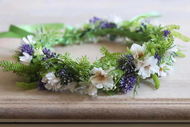 Noc Świętojańska, kwiatowy wianek na głowę, rozmiar uniwersalny