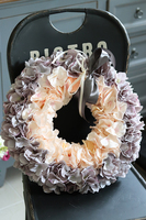 oryginalny wianek na drzwi hortensja Ombre, śr.40cm