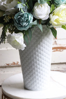 Blue Spring, elegancka kompozycja w metalowym wazonie, wys.58cm 