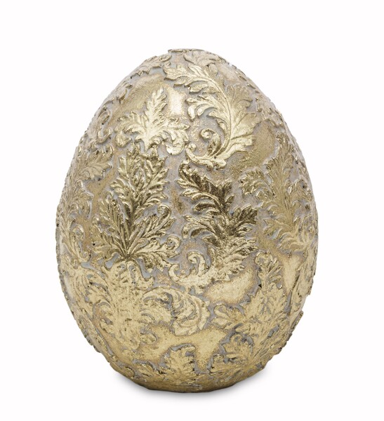 Gold Easter, dekoracja wielkanocna figurka jajo, wys.15cm
