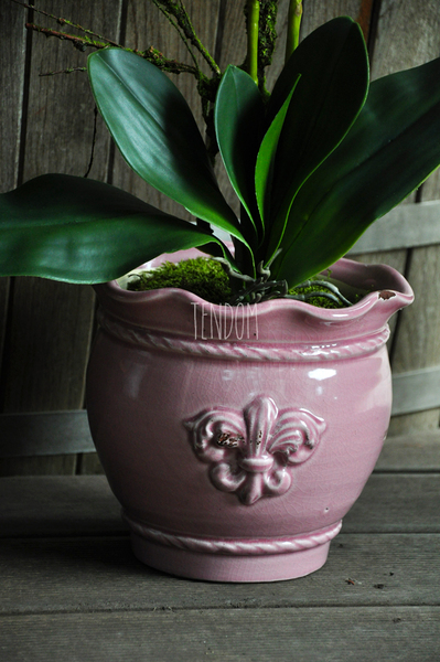 sztuczny storczyk Tenesse Pink w kolorze naturalnej bieli, wys. ok. 66cm