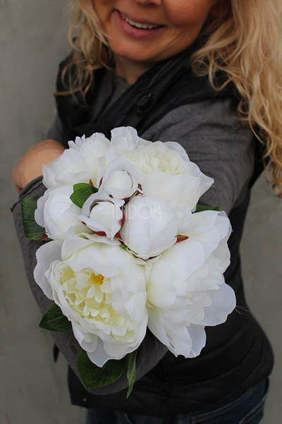 bukiet kwiatów piwonii Peonia 3, wys.35cm