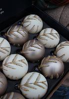 komplet bombek Christmas White&Gold, kpl.12szt.