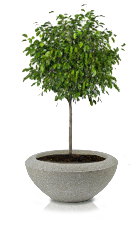 Ecolite donica / osłonka, jasny granit, 50x24cm