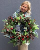 Leśne Runo, duży wieniec nagrobny, śr.70cm