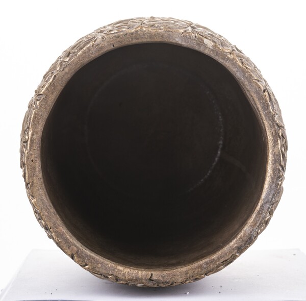 dekoracyjna złota osłonka / doniczka, Dominium, wym.22x15cm