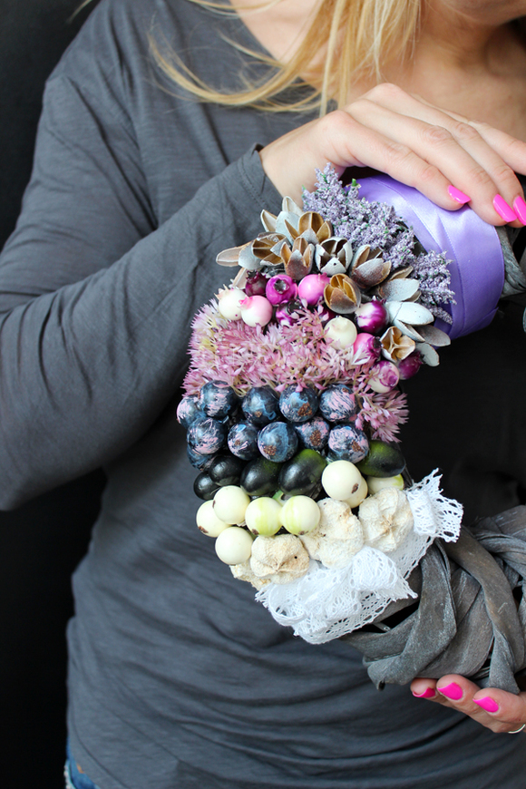 wianek dekoracyjny Violet Avangarde, śr.28cm