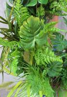 bardzo duży wianek na drzwi, Monstera Leaves, śr.95cm 