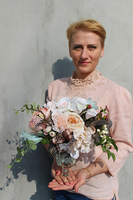 Tesla kompozycja wielkanocna w szklanym naczyniu wys.33cm