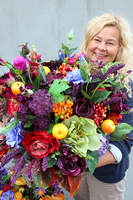 bogaty jesienny kosz Idzie Jesień, wys.65cm  