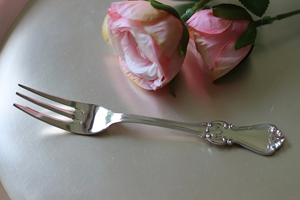 Basita, komplet posrebrzanych widelczyków do ciasta, dł.14cm, kpl.6szt