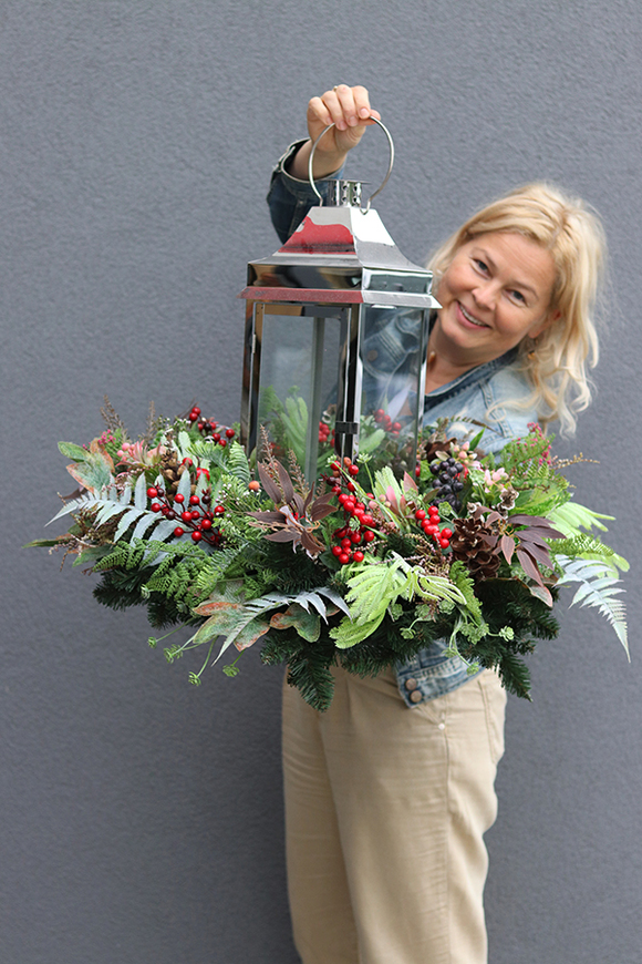 Leśne Runo, duży wieniec nagrobny, śr.70cm