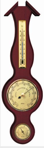 stacja pogody w oprawie drewnianej, Tradycja, wym.39x11.5cm