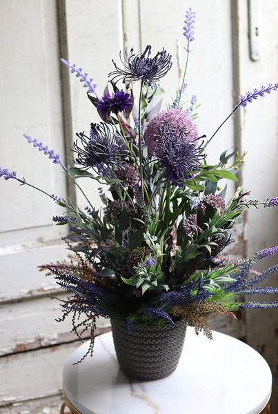 kompozycja kwiatowa, Wrzosowa Aleja, wys.54cm