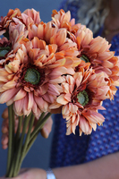 Gerbery Flamenco, bukiet pomarańczowych kwiatów, dł.51cm