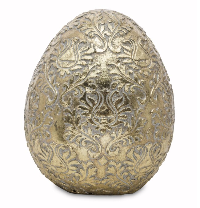 Gold Easter, dekoracja wielkanocna figurka jajo, wys.18cm