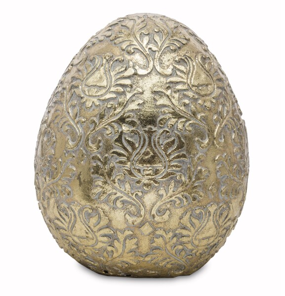 Gold Easter, dekoracja wielkanocna figurka jajo, wys.18cm