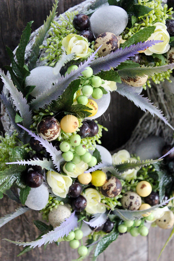 śliczny wielkanocny wianek Sandra, śr.32cm