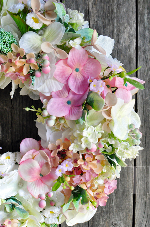 dekoracyjny wianek Pastelowy, śr.31cm