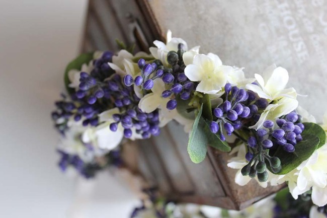 komunijny wianek na głowę Wioleta, rozmiar uniwersalny, dziecięcy