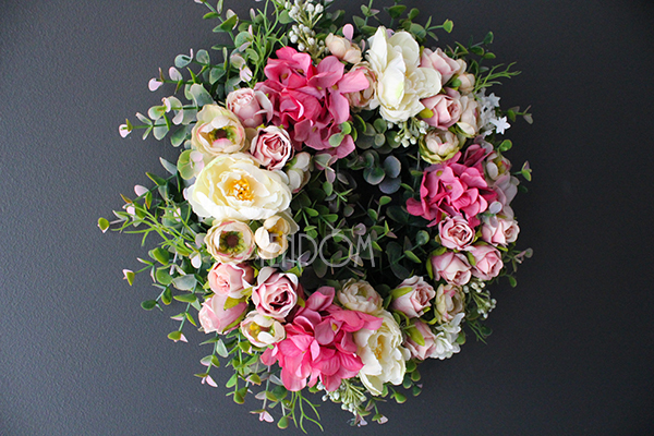 dekoracyjny wianek wiosenny Kassandra, śr.30cm 