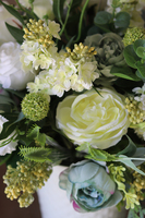 Blue Spring, elegancka kompozycja w metalowym wazonie, wys.58cm 