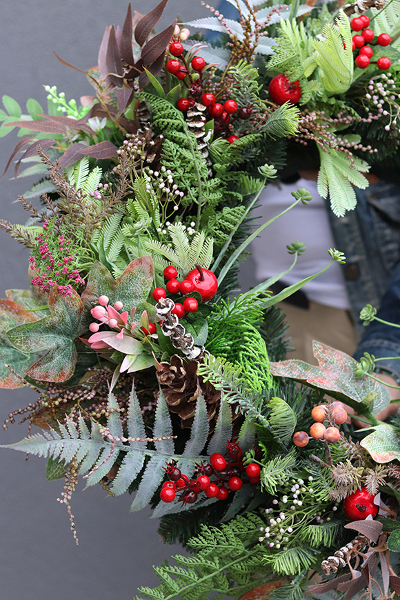 Leśne Runo, duży wieniec nagrobny, śr.70cm