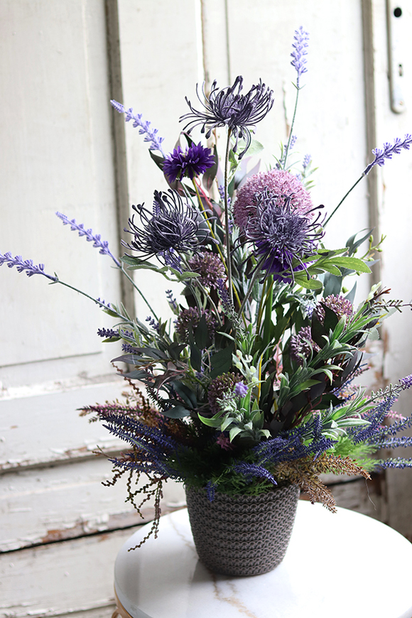 kompozycja kwiatowa, Wrzosowa Aleja, wys.54cm