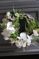 egzotyczny wianek Orchidea Kamoa 2, śr.35cm