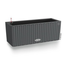 Balconera Cottage, elegancka donica z nawadnianiem, szara, dł.50cm