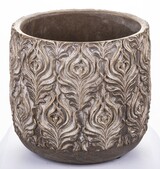 dekoracyjna złota osłonka / doniczka, Dominium, wym.17x17cm