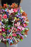 atrakcyjny kwiatowy wianek, Monisa Heather, śr.33cm