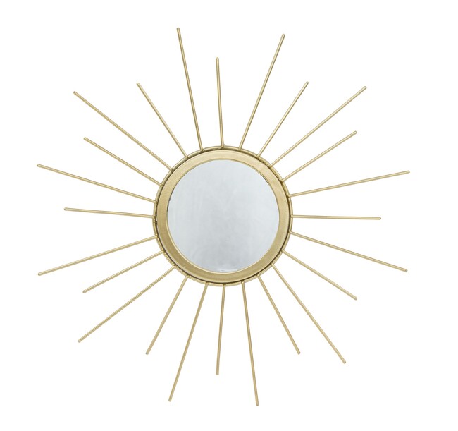 Summer Sun 1, stylowe lustro / dekoracja ścienna, wym.30x30x1.5cm