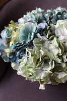 kosz z kwiatami Romantyczna Hortensja Morska 32x35cm